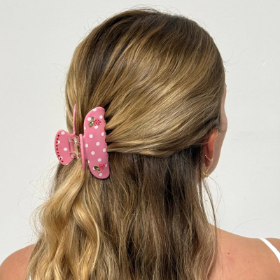 Крабик для Волосся "Lychee Berry Dot" Emi Jay Sweetheart Clip In Lychee Berry Dot